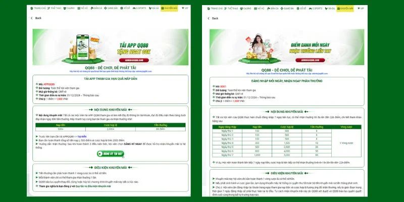 Quy định chung bắt buộc khi tham gia khuyến mãi QQ88